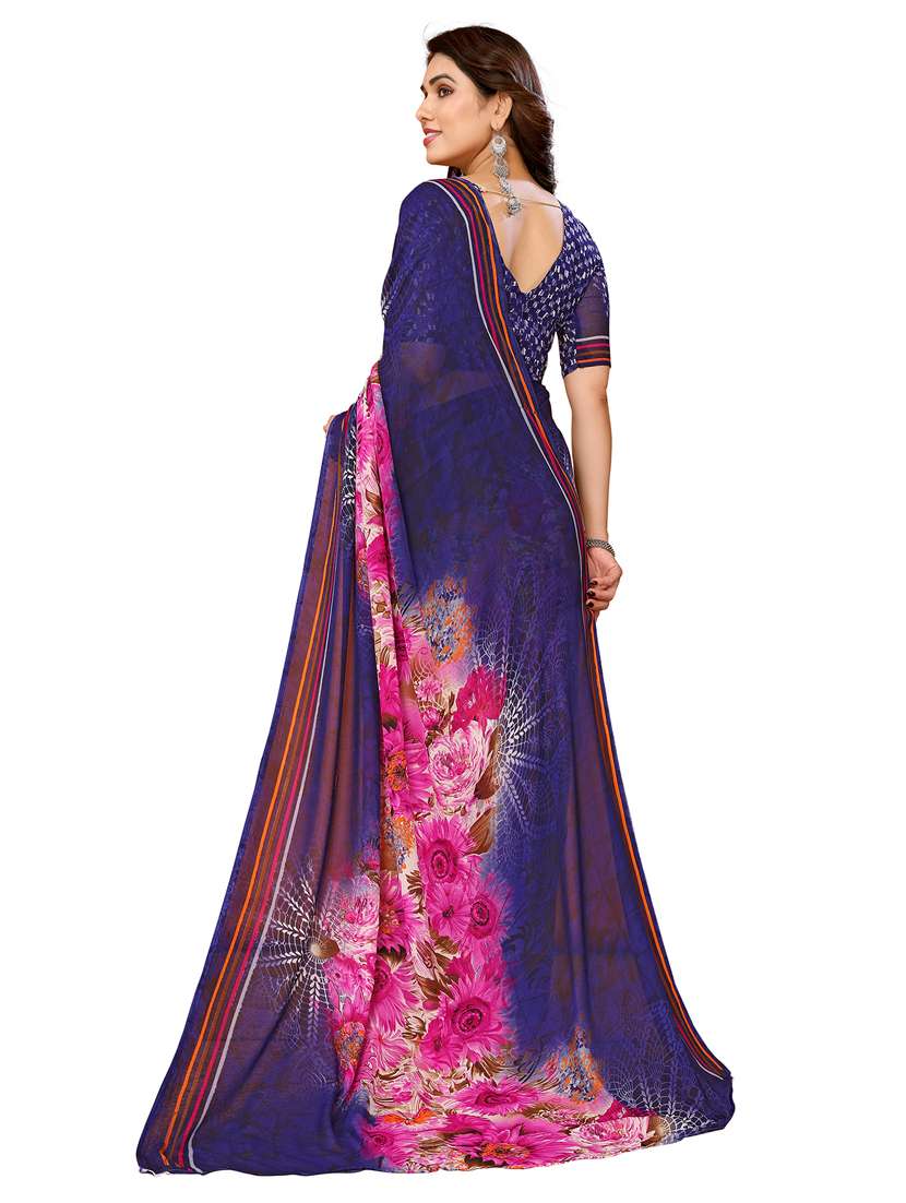 women pack of 2 printed saree with blouse - 22445833 -  Standard Image - 1