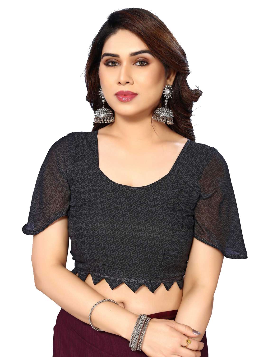 women pack of 2 printed saree with blouse - 22445850 -  Standard Image - 4