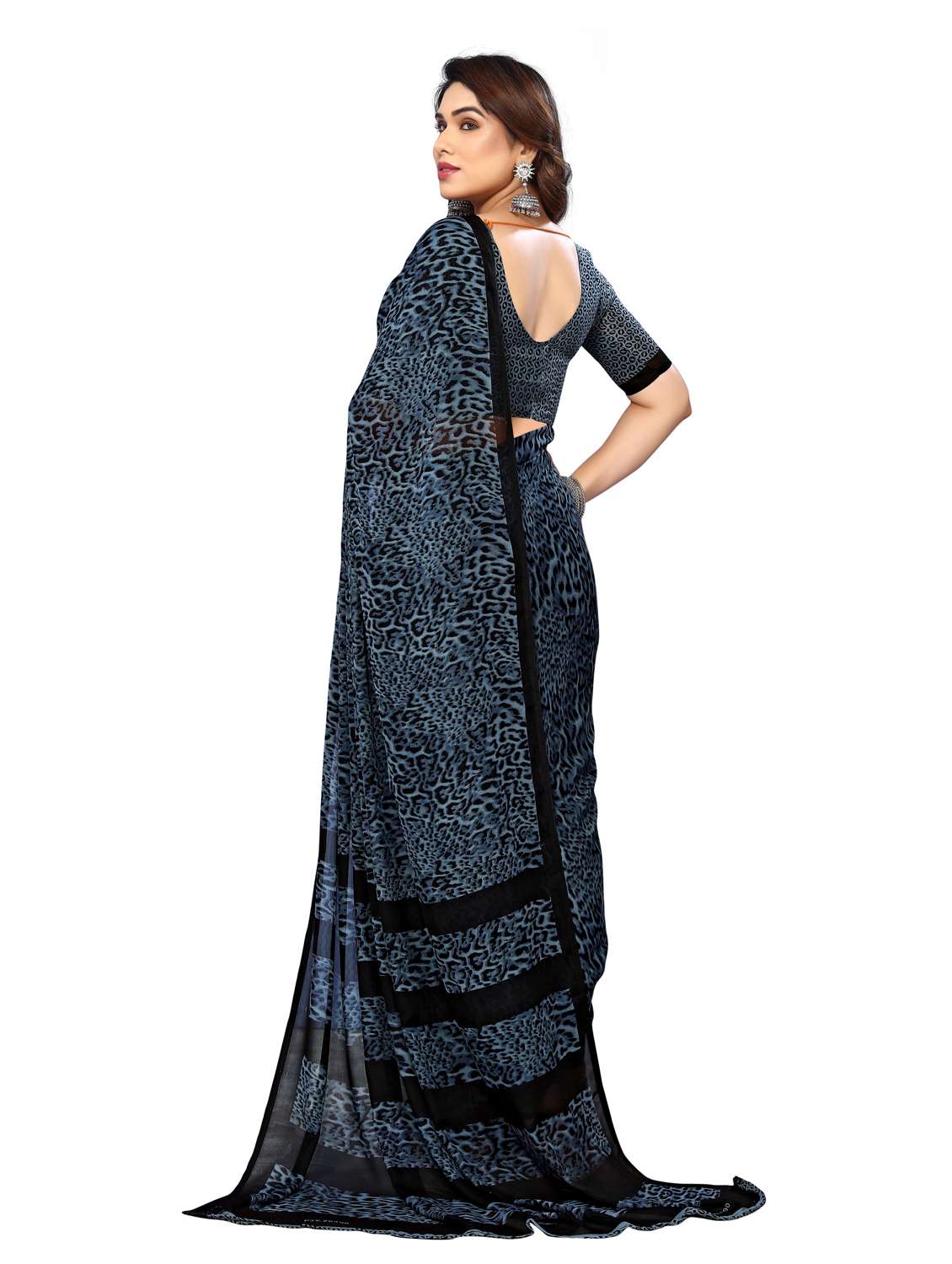 Women Pack Of 2 Printed Saree With Blouse - 22445852 -  Standard Image - 1
