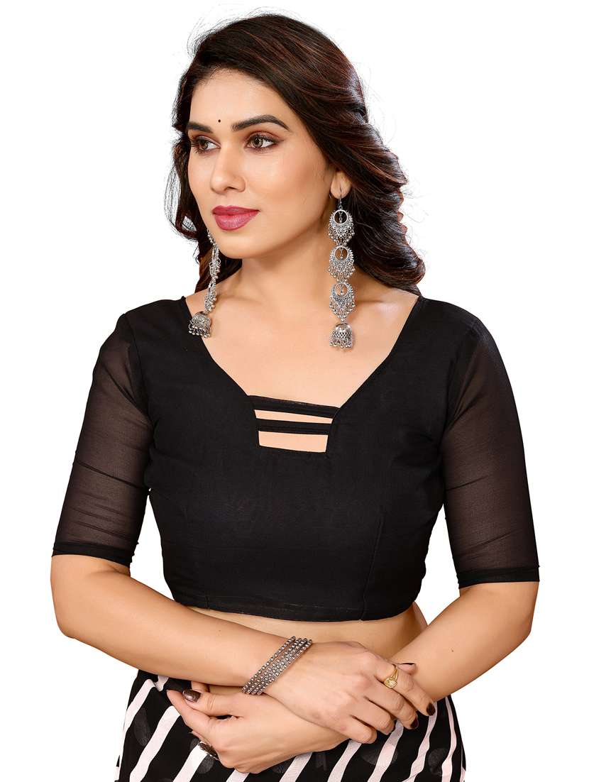 Women Pack Of 2 Printed Saree With Blouse - 22445854 -  Standard Image - 4