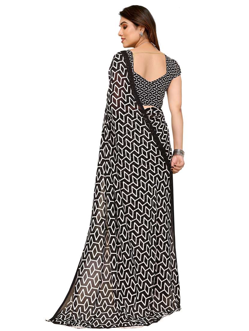 women pack of 2 printed saree with blouse - 22445864 -  Standard Image - 1
