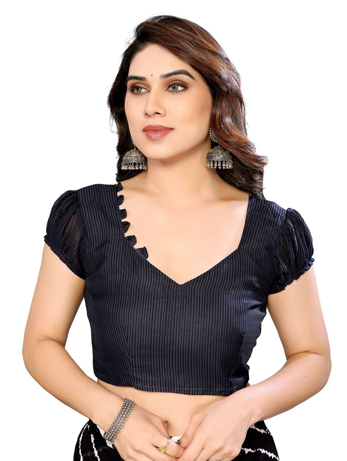 Women Pack Of 2 Printed Saree With Blouse - 22445891 -  Standard Image - 4