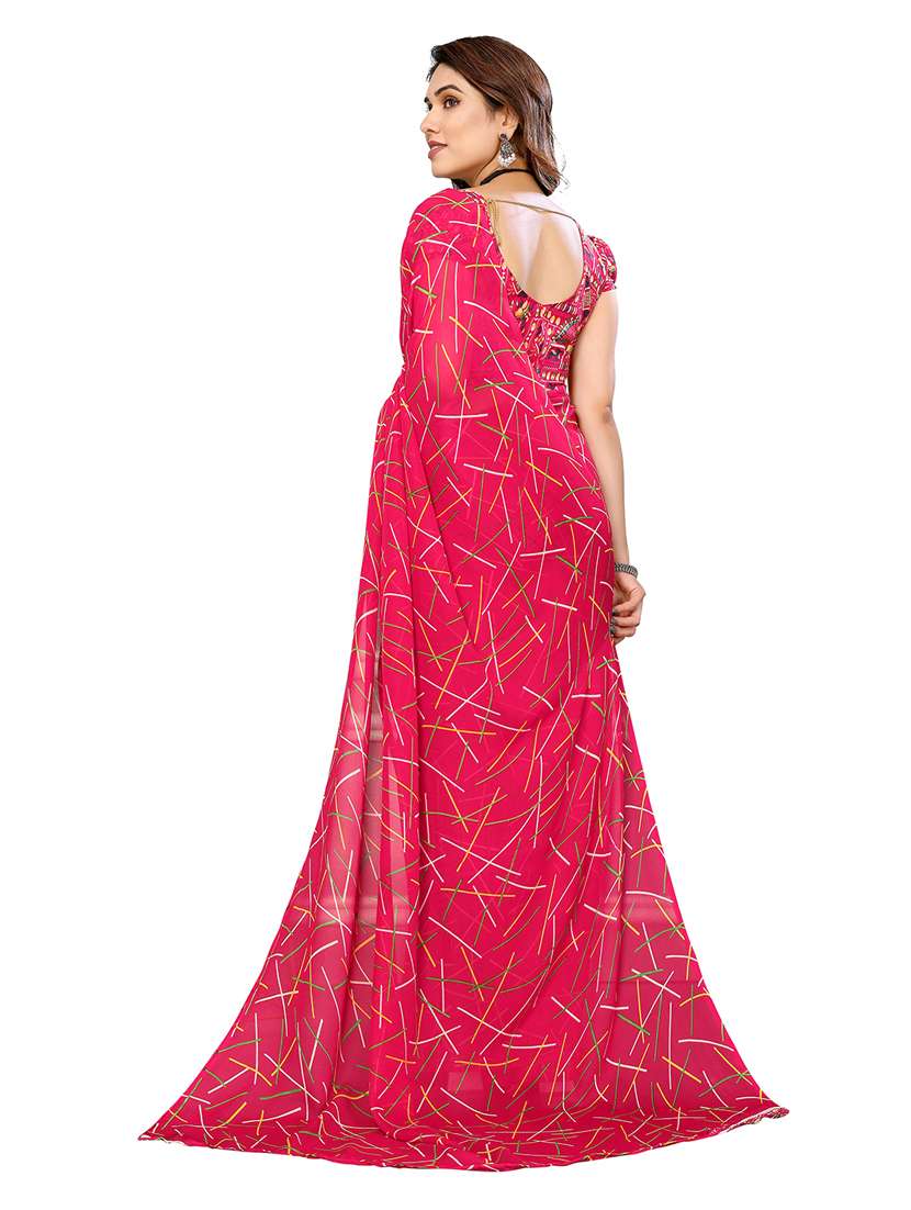 Women Pack Of 2 Printed Saree With Blouse - 22445895 -  Standard Image - 1