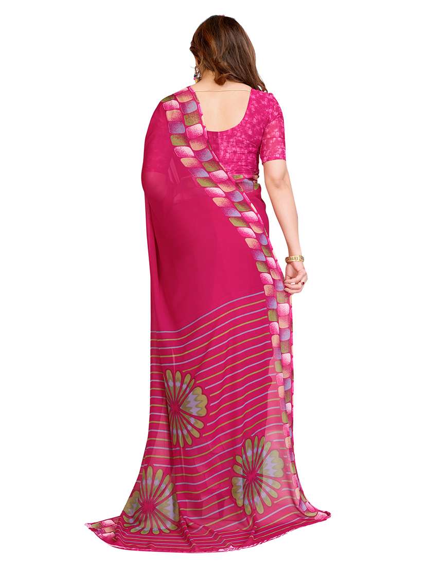 women pack of 2 printed saree with blouse - 22445919 -  Standard Image - 1
