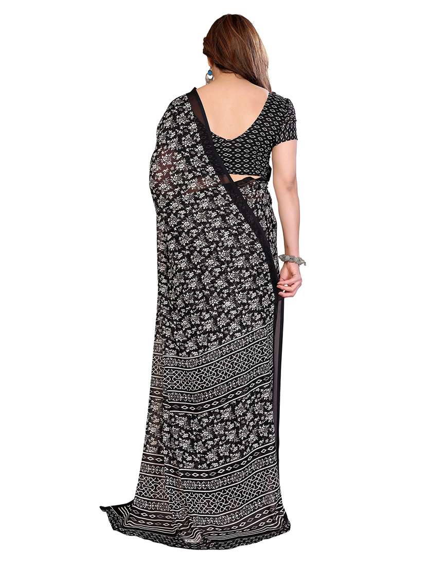 women pack of 2 printed saree with blouse - 22445932 -  Standard Image - 1