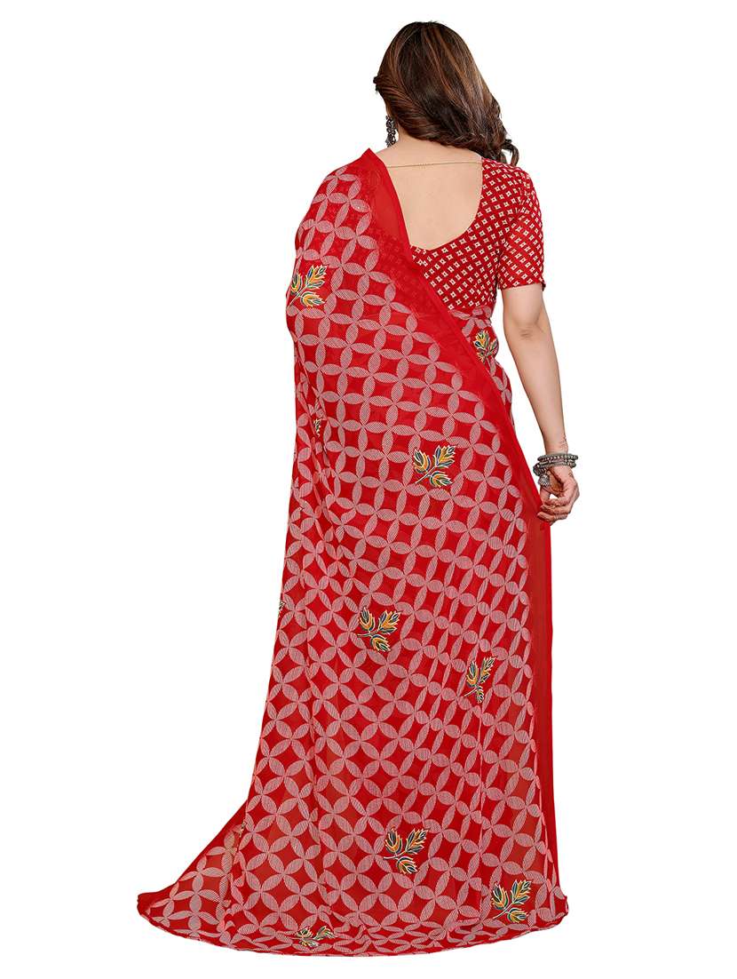 women pack of 2 printed saree with blouse - 22445987 -  Standard Image - 1