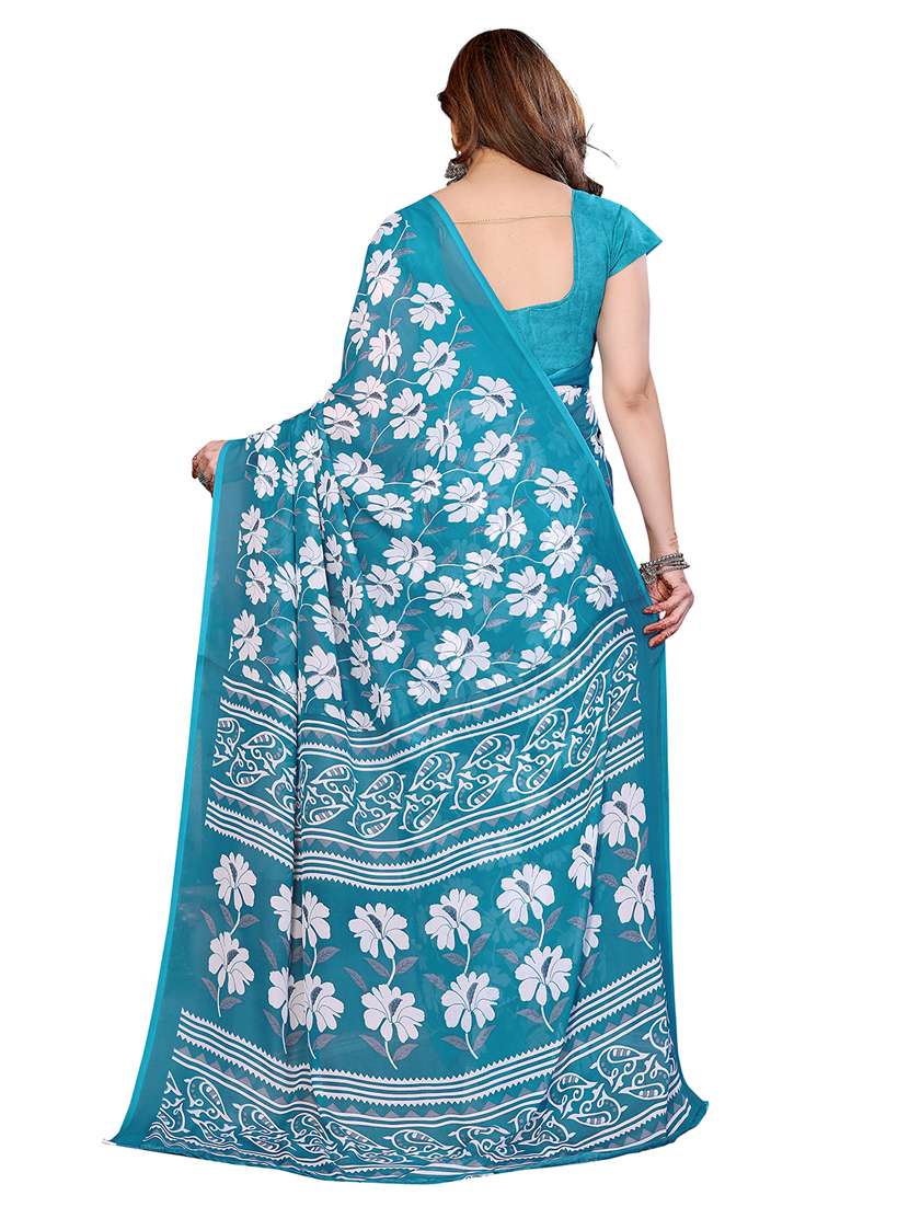 women pack of 2 printed saree with blouse - 22445988 -  Standard Image - 1