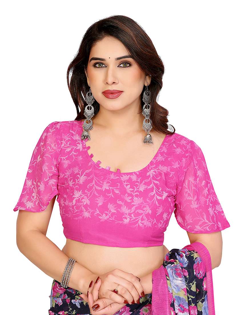 women pack of 2 printed saree with blouse - 22445988 -  Standard Image - 4