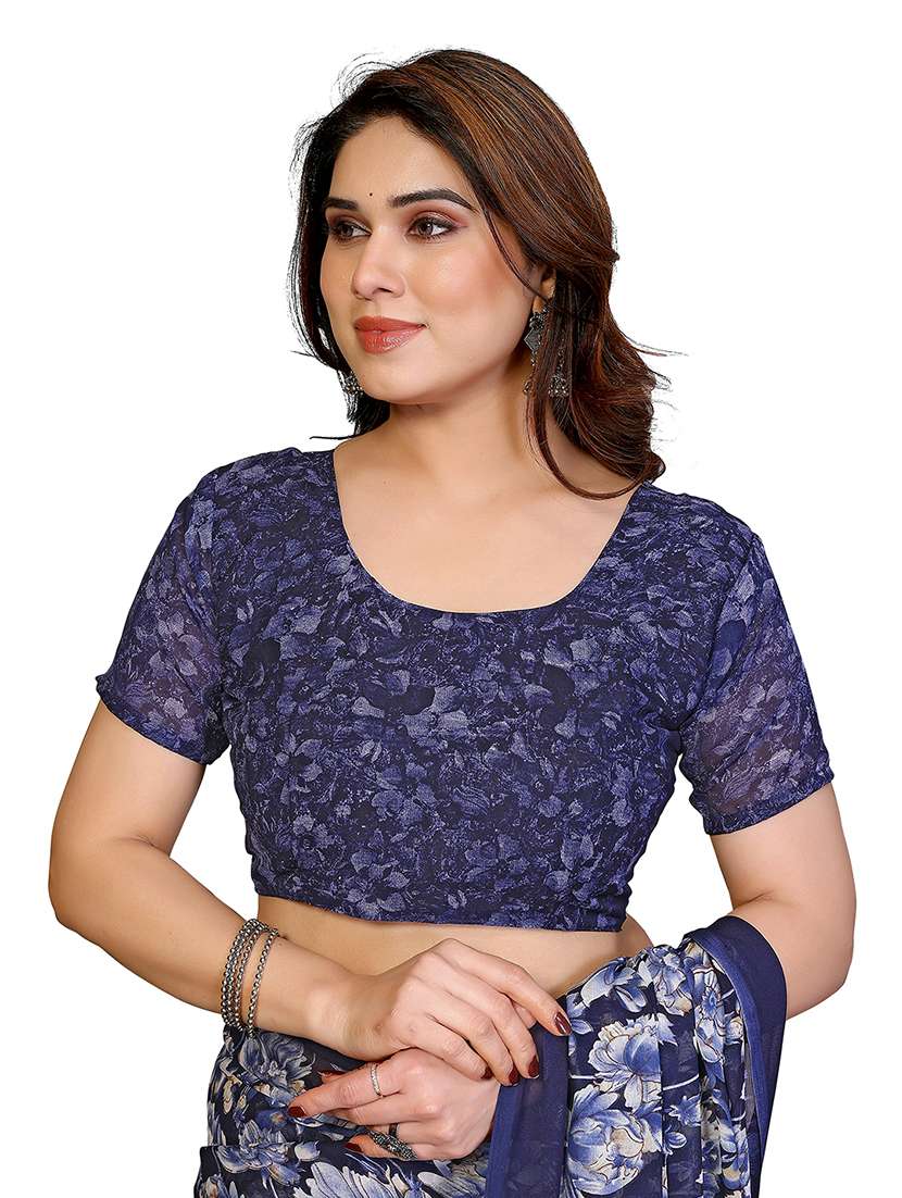 women pack of 2 printed saree with blouse - 22446008 -  Standard Image - 4