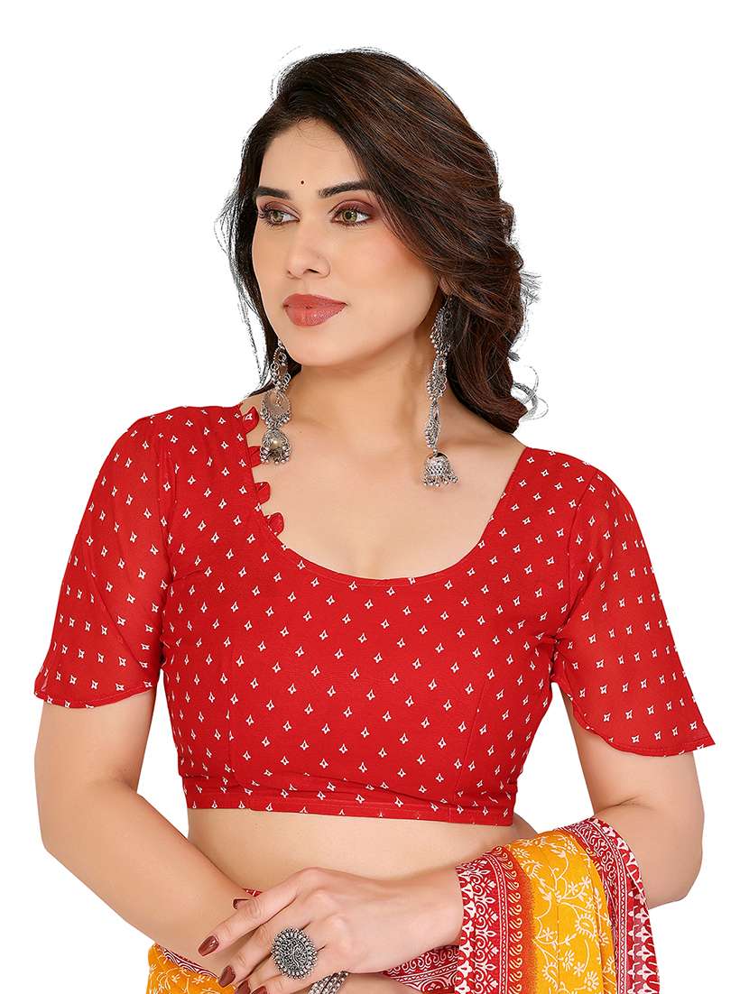 Women Pack Of 2 Printed Saree With Blouse - 22446256 -  Standard Image - 4