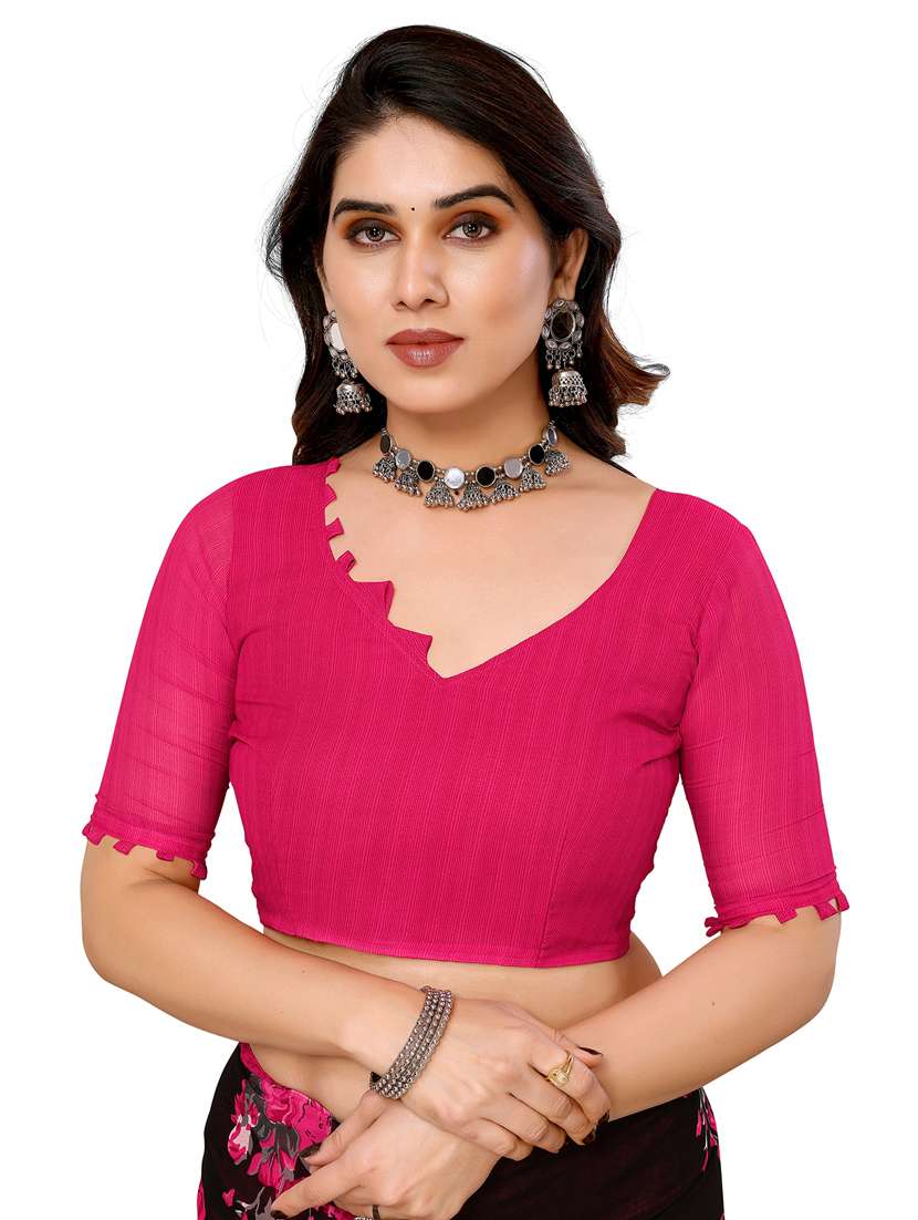 women pack of 2 printed saree with blouse - 22446260 -  Standard Image - 4