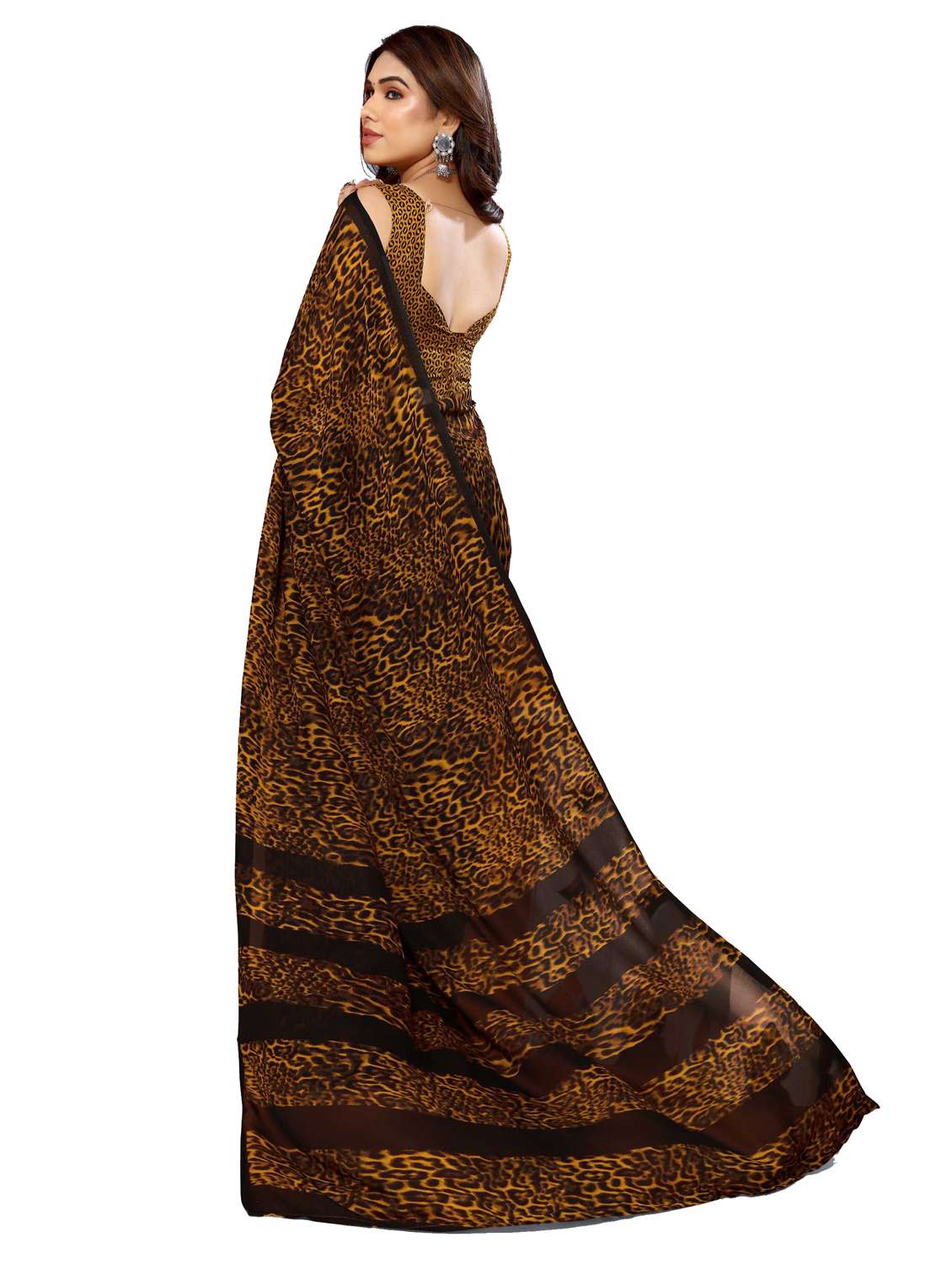 women pack of 2 printed saree with blouse - 22446304 -  Standard Image - 1