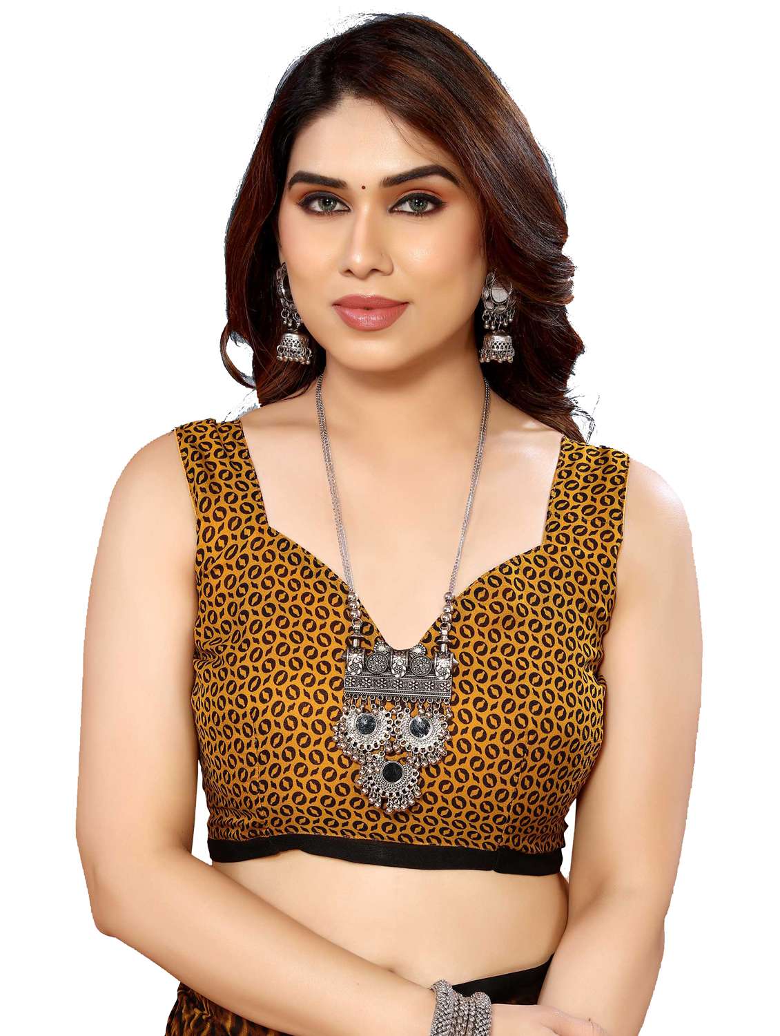 women pack of 2 printed saree with blouse - 22446304 -  Standard Image - 4