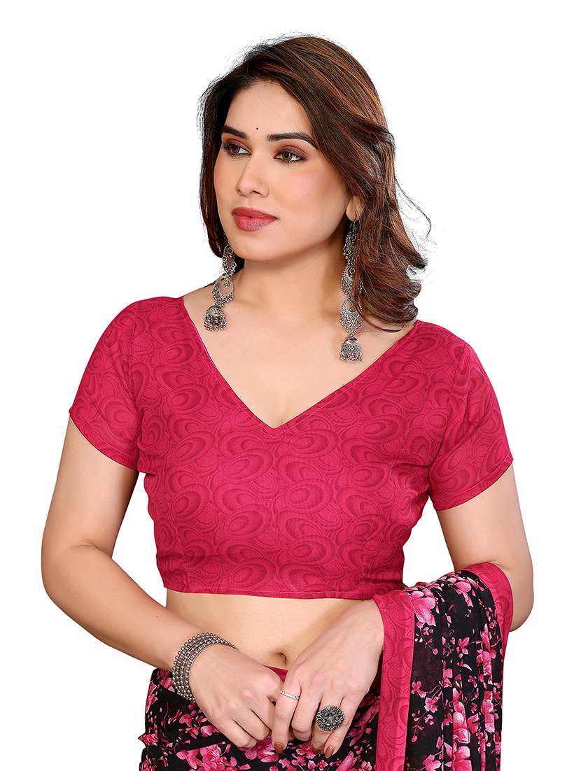 women pack of 2 printed saree with blouse - 22446402 -  Standard Image - 4