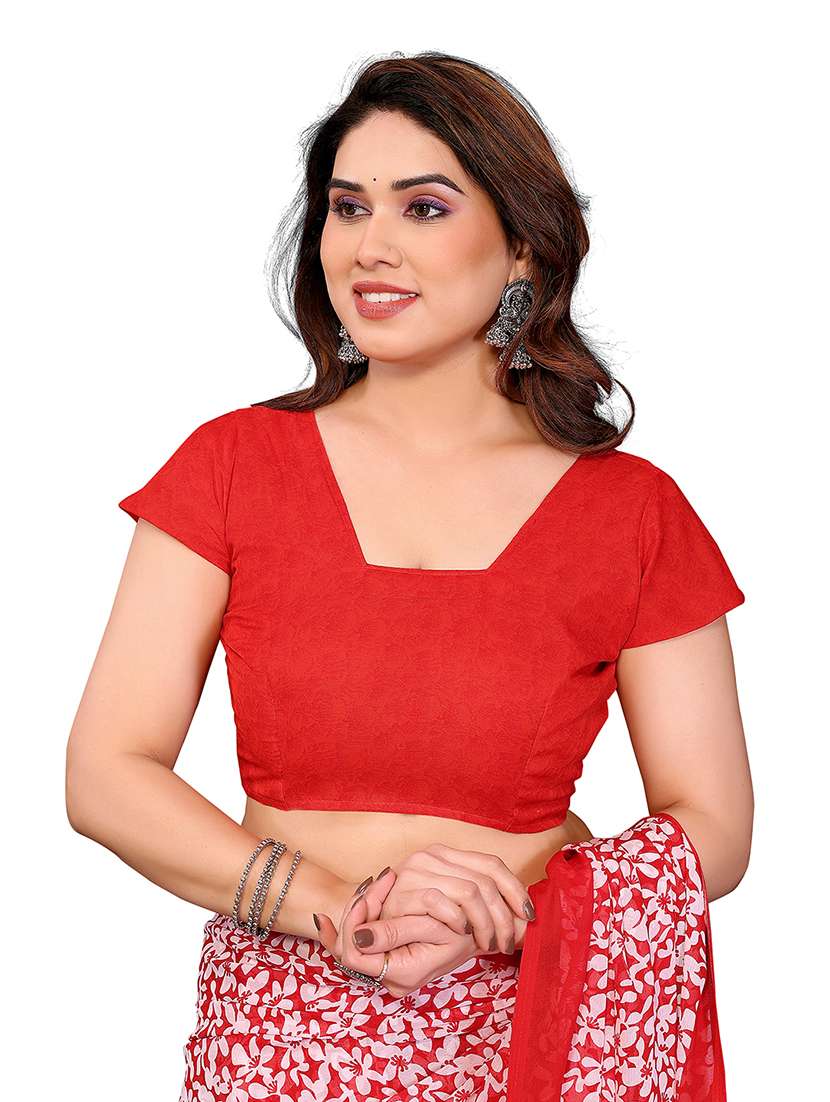 women pack of 2 printed saree with blouse - 22446409 -  Standard Image - 4