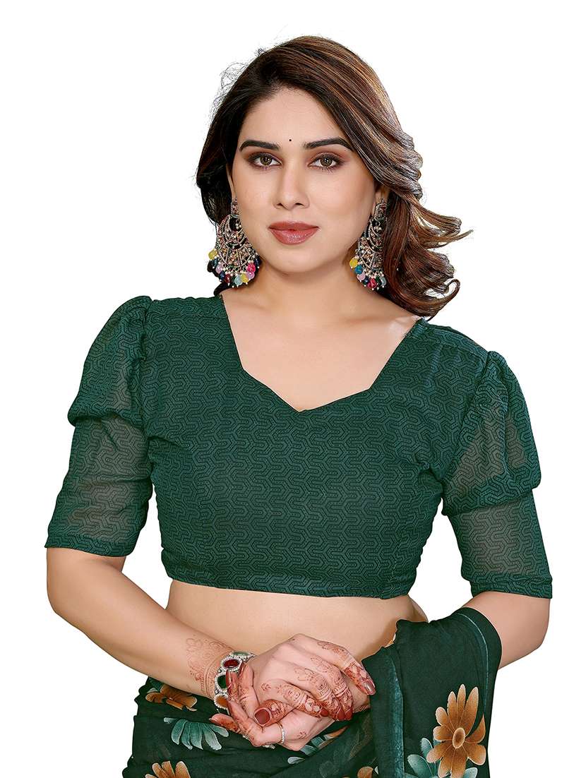 women pack of 2 printed saree with blouse - 22446442 -  Standard Image - 4