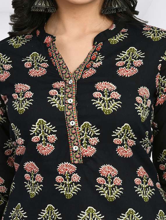 women floral print kurta pant set - 22446555 -  Standard Image - 1