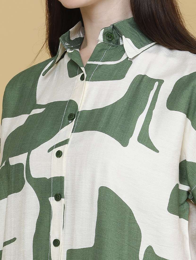 women printed collared shirt style top - 22446633 -  Standard Image - 1