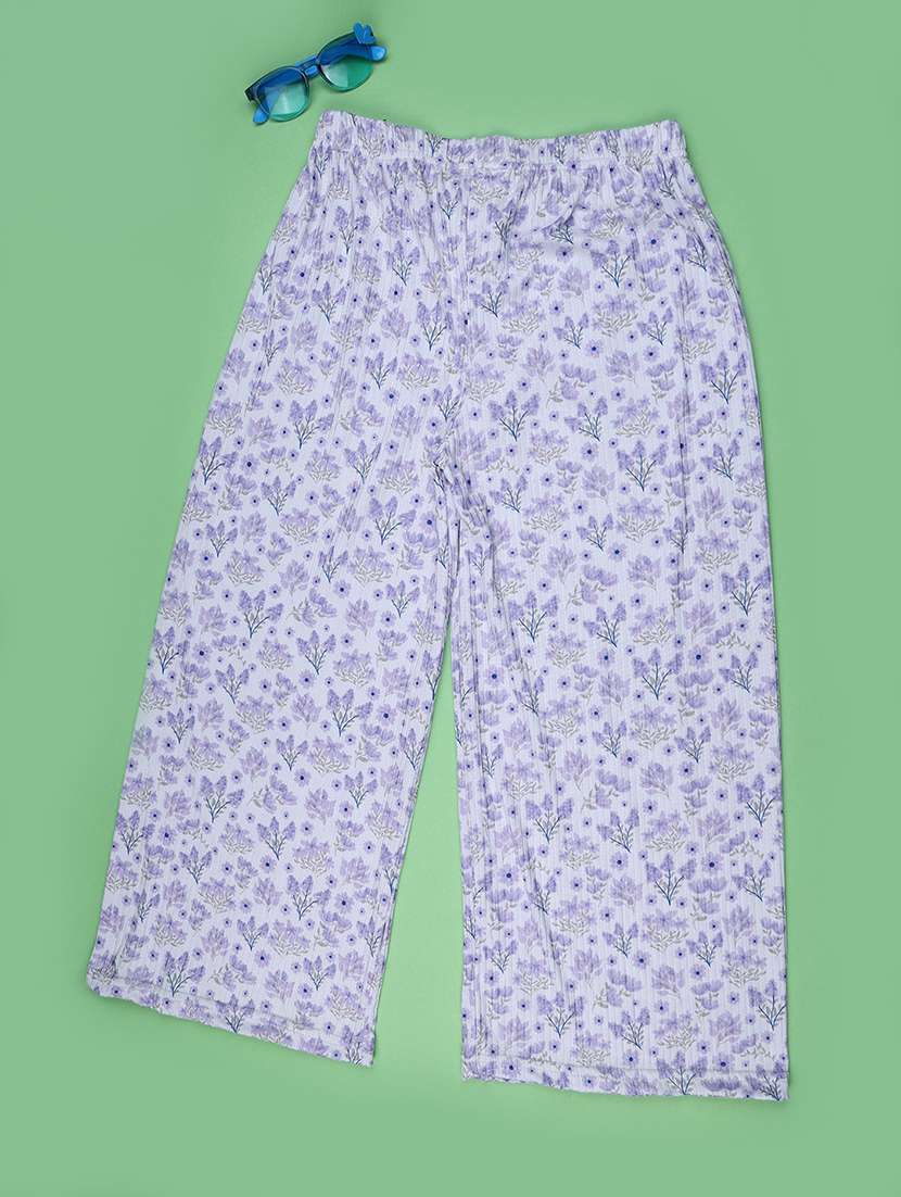 girls printed mid rise culottes - 22446662 -  Standard Image - 1