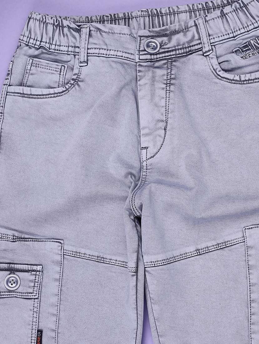 boys washed mid rise cargo pant - 22446832 -  Standard Image - 4