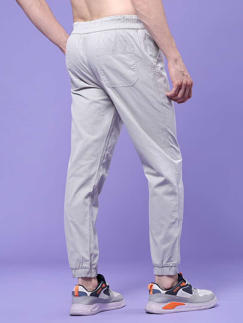 Men Solid Mid Rise Regular Fit Jogger - 22446978 -  Standard Image - 4