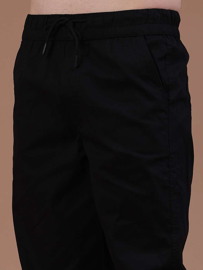 Men Solid Mid Rise Regular Fit Jogger - 22446988 -  Standard Image - 1