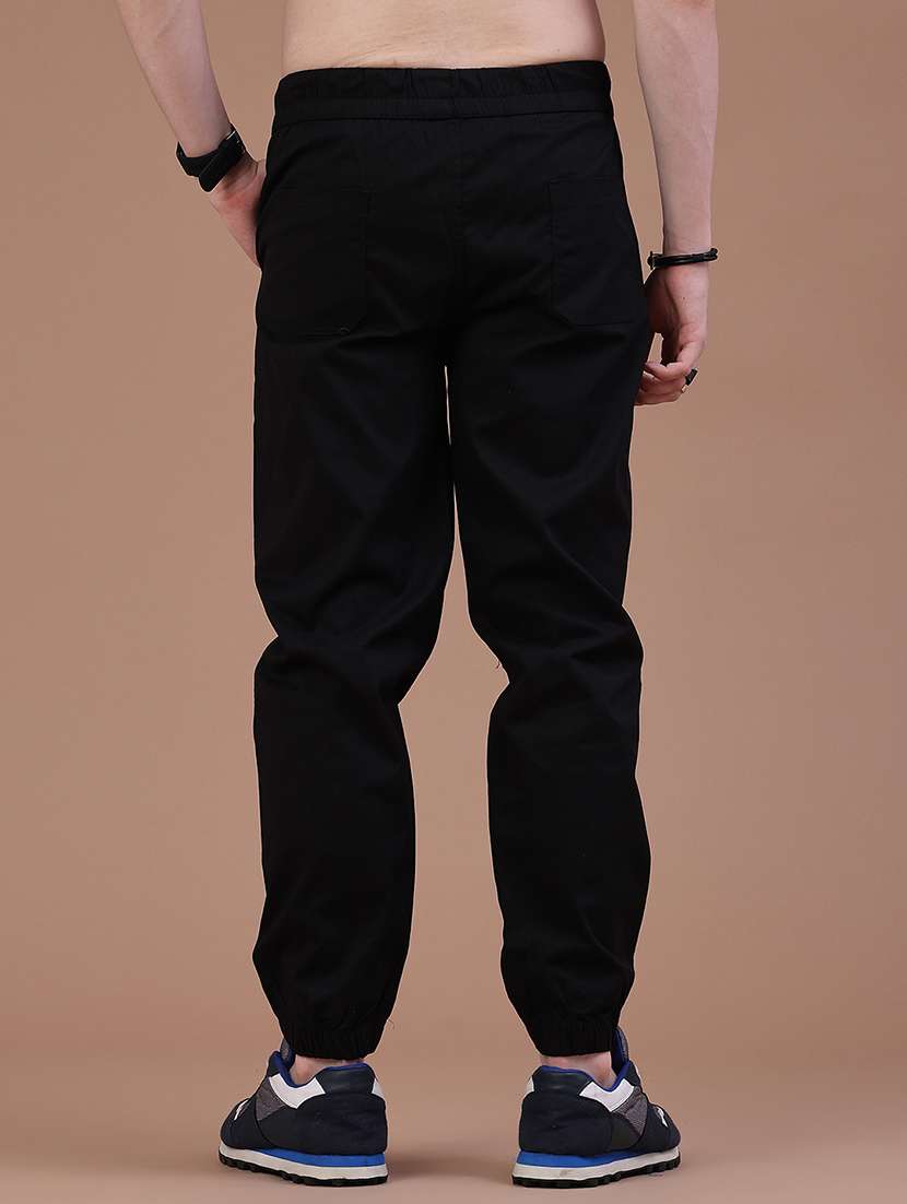 Men Solid Mid Rise Regular Fit Jogger - 22446988 -  Standard Image - 4