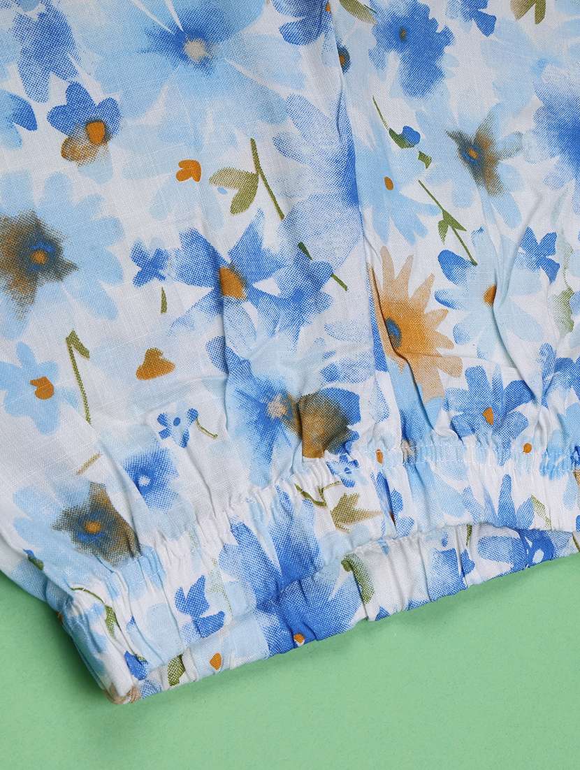 girls printed mid rise straight fit trouser - 22447034 -  Standard Image - 4