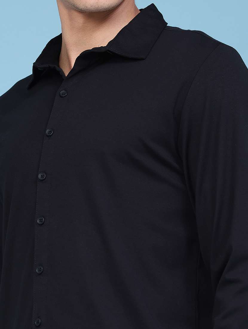 Men Solid Long Sleeves Regular Fit Shirt - 22447128 -  Standard Image - 1
