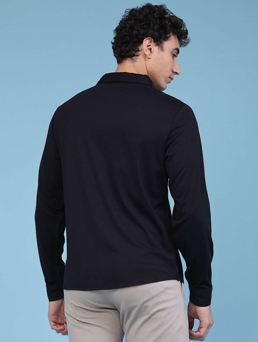 Men Solid Long Sleeves Regular Fit Shirt - 22447128 -  Standard Image - 4