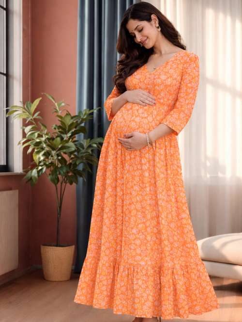 Buy women maxi dresses stretchable in India @ Limeroad