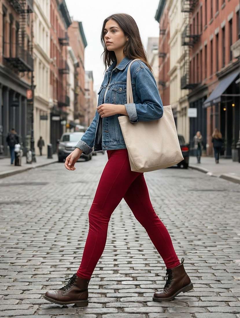 women solid mid rise ankle length leggings - 22447620 -  Standard Image - 4
