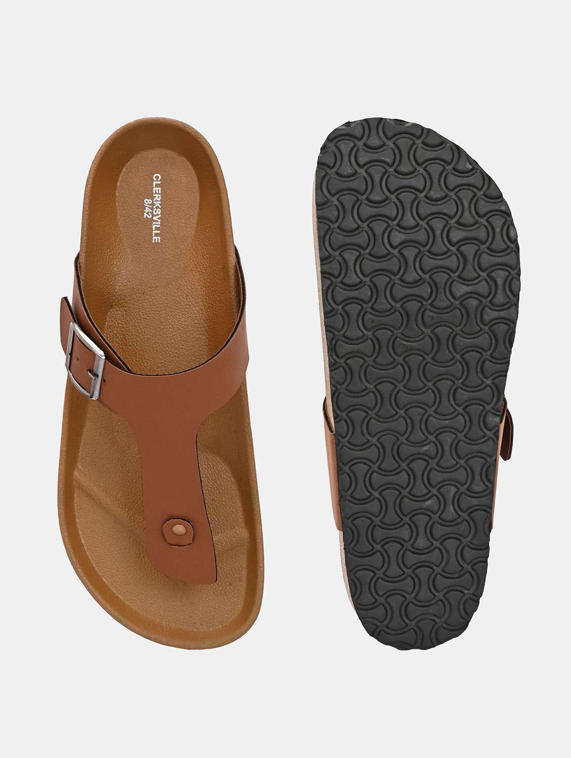 men solid toe seperator sandal - 22447656 -  Standard Image - 4