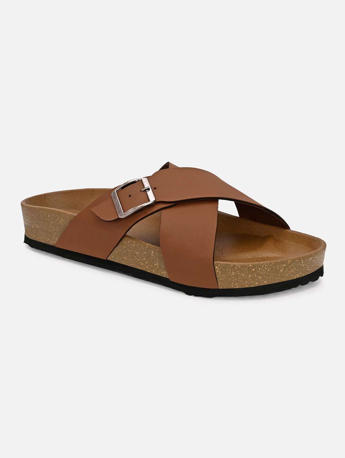 men solid slip on sandal - 22447662 -  Standard Image - 1