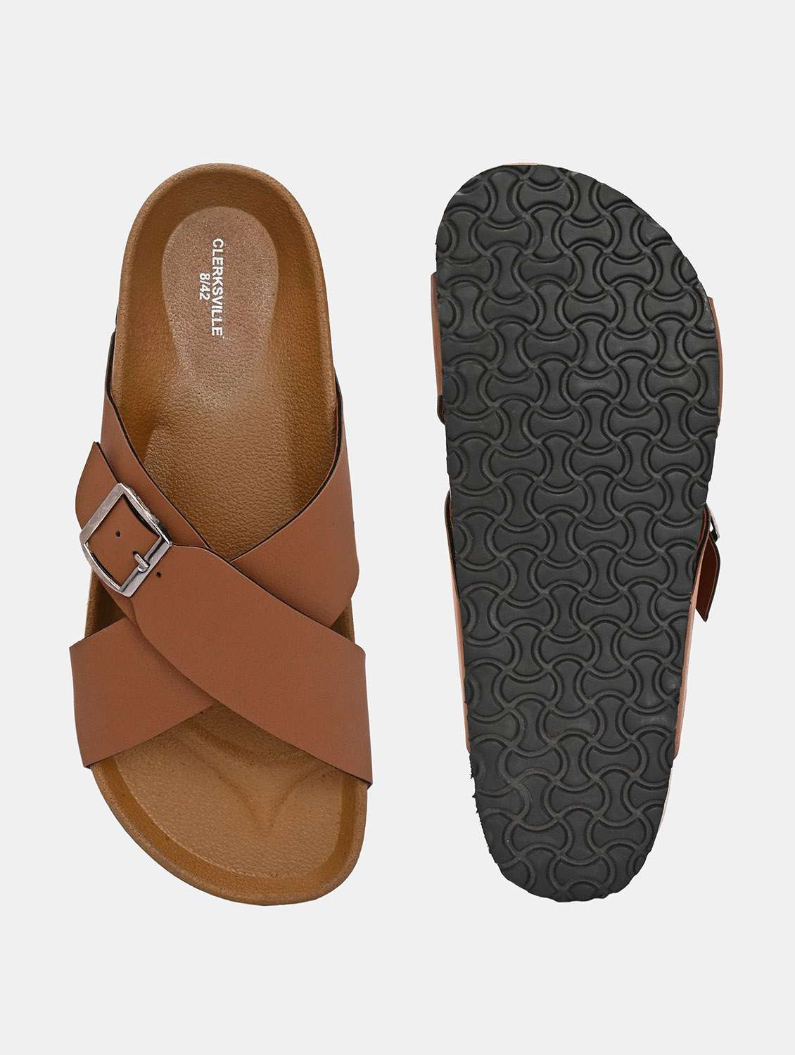 men solid slip on sandal - 22447662 -  Standard Image - 4