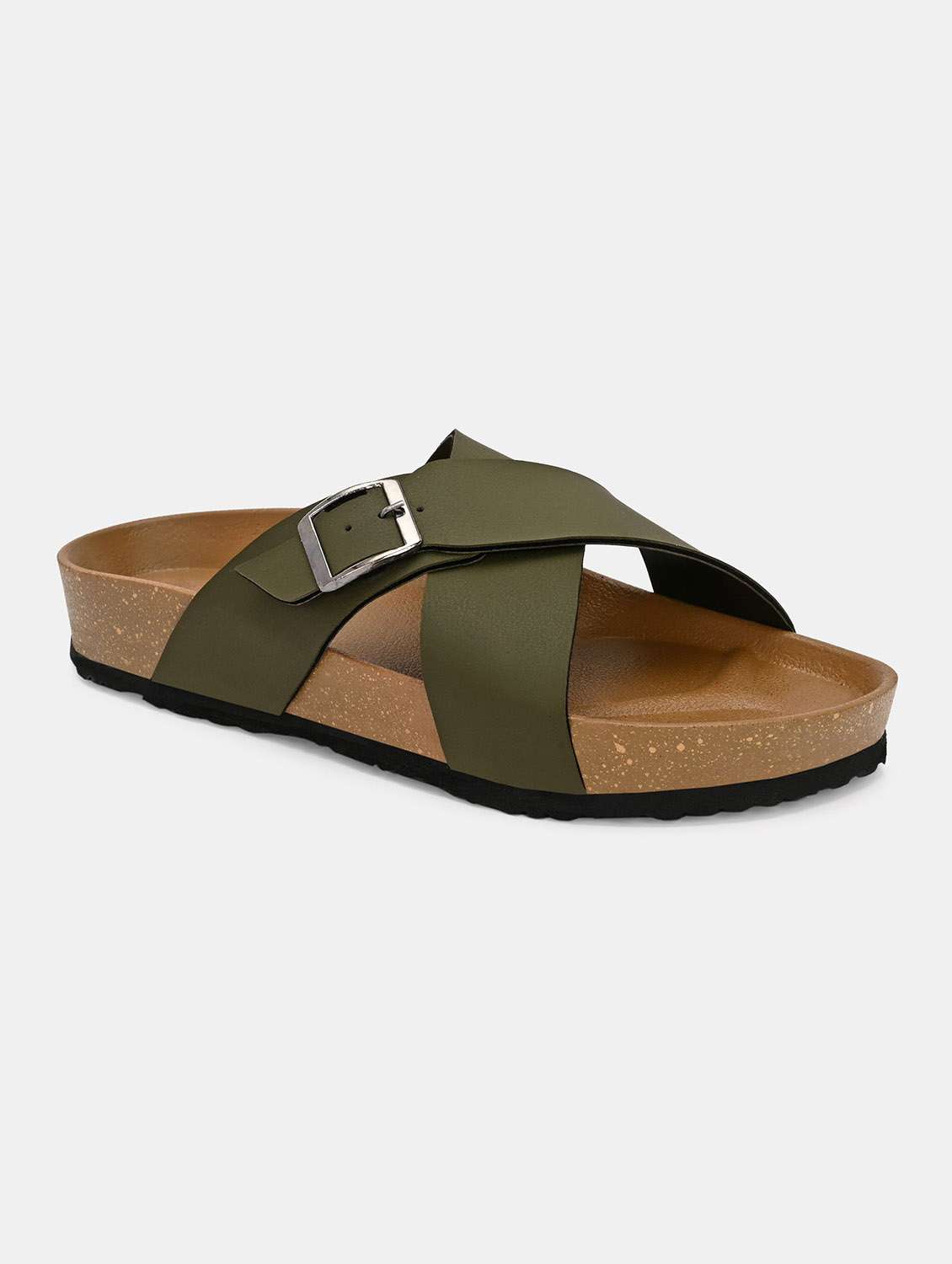 men solid slip on sandal - 22447663 -  Standard Image - 1