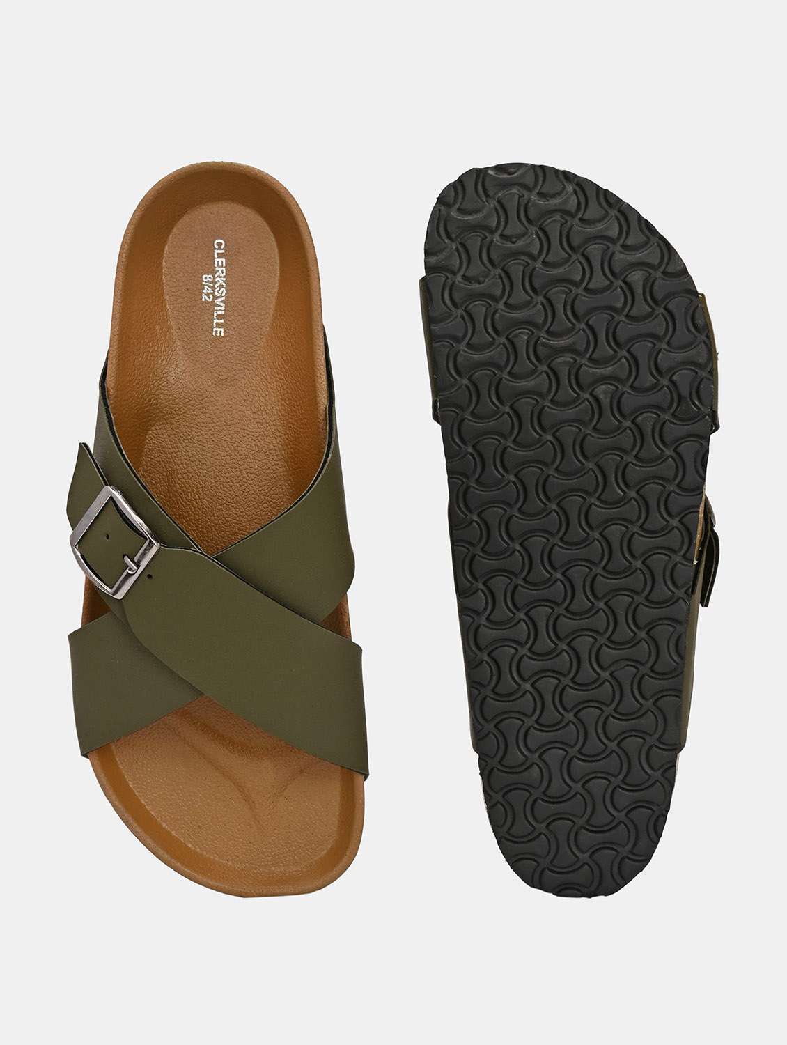 men solid slip on sandal - 22447663 -  Standard Image - 4