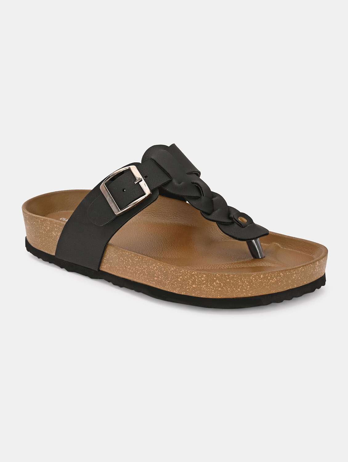 men solid toe seperator sandal - 22447672 -  Standard Image - 1