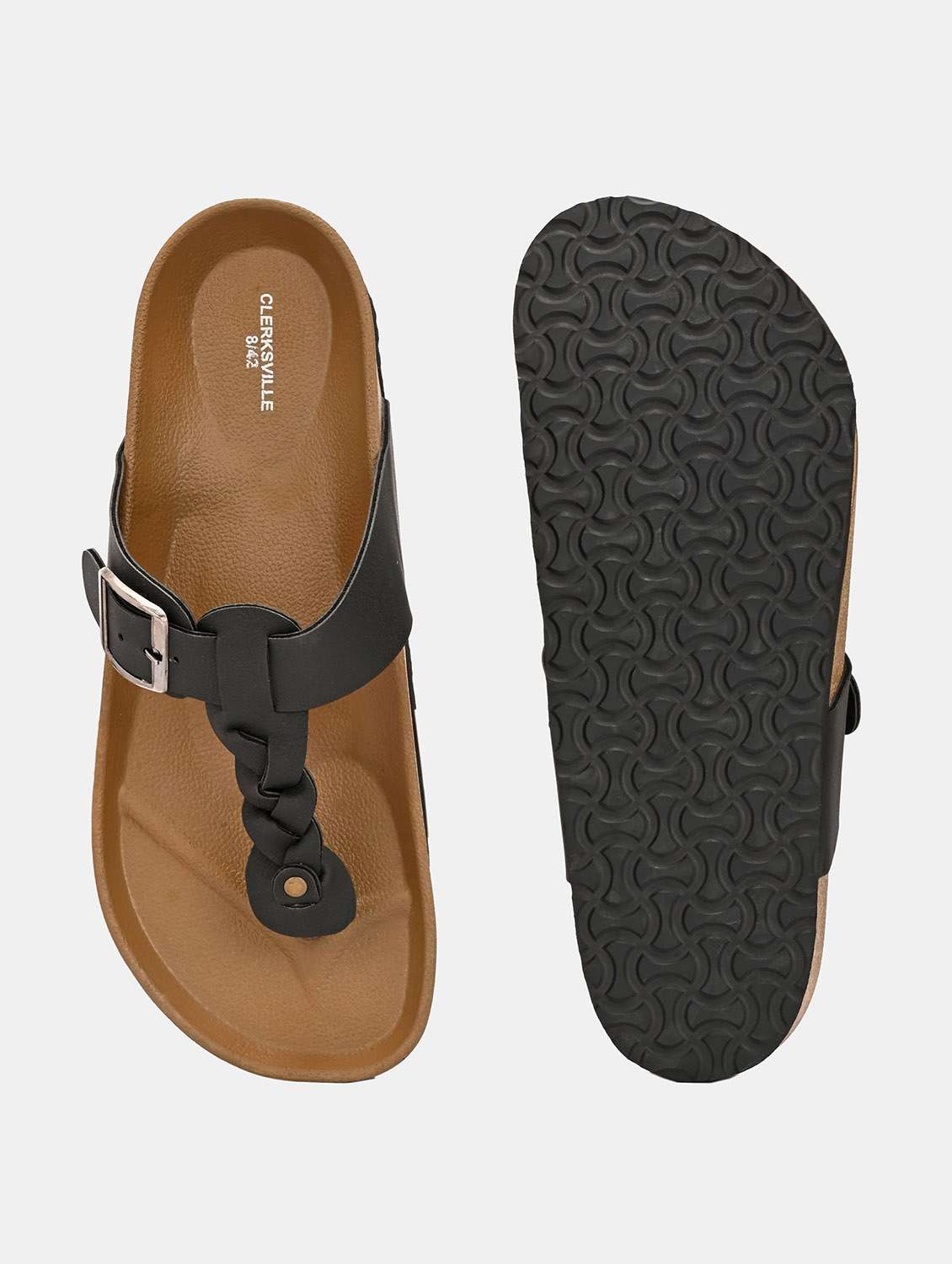 men solid toe seperator sandal - 22447672 -  Standard Image - 4