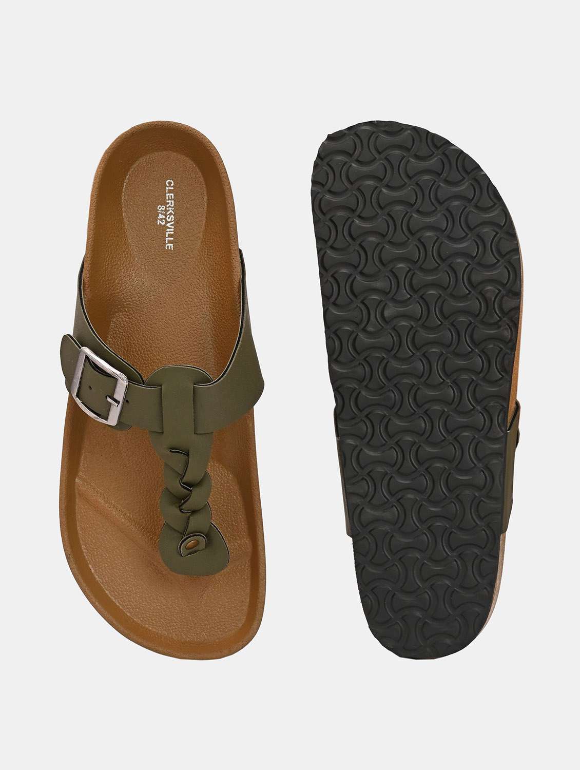men solid toe seperator sandal - 22447675 -  Standard Image - 4