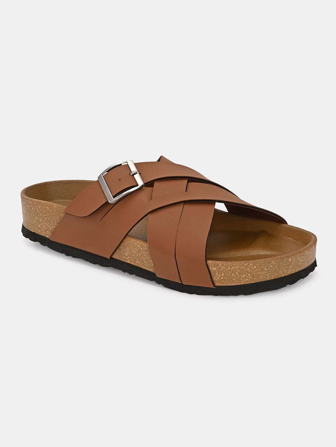 men solid slip on sandal - 22447680 -  Standard Image - 1