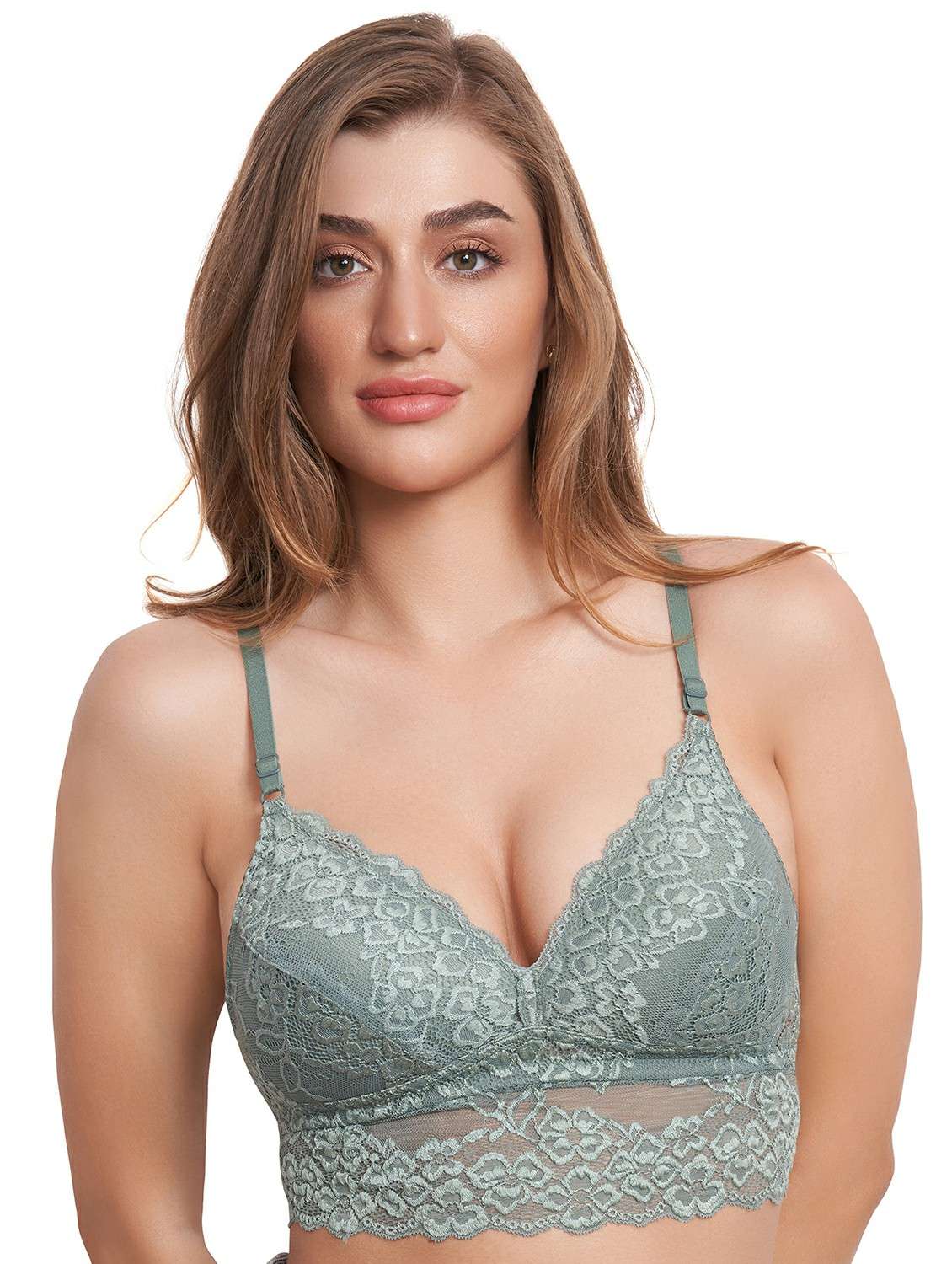 women solid non wired bralette bra - 22447799 -  Standard Image - 1