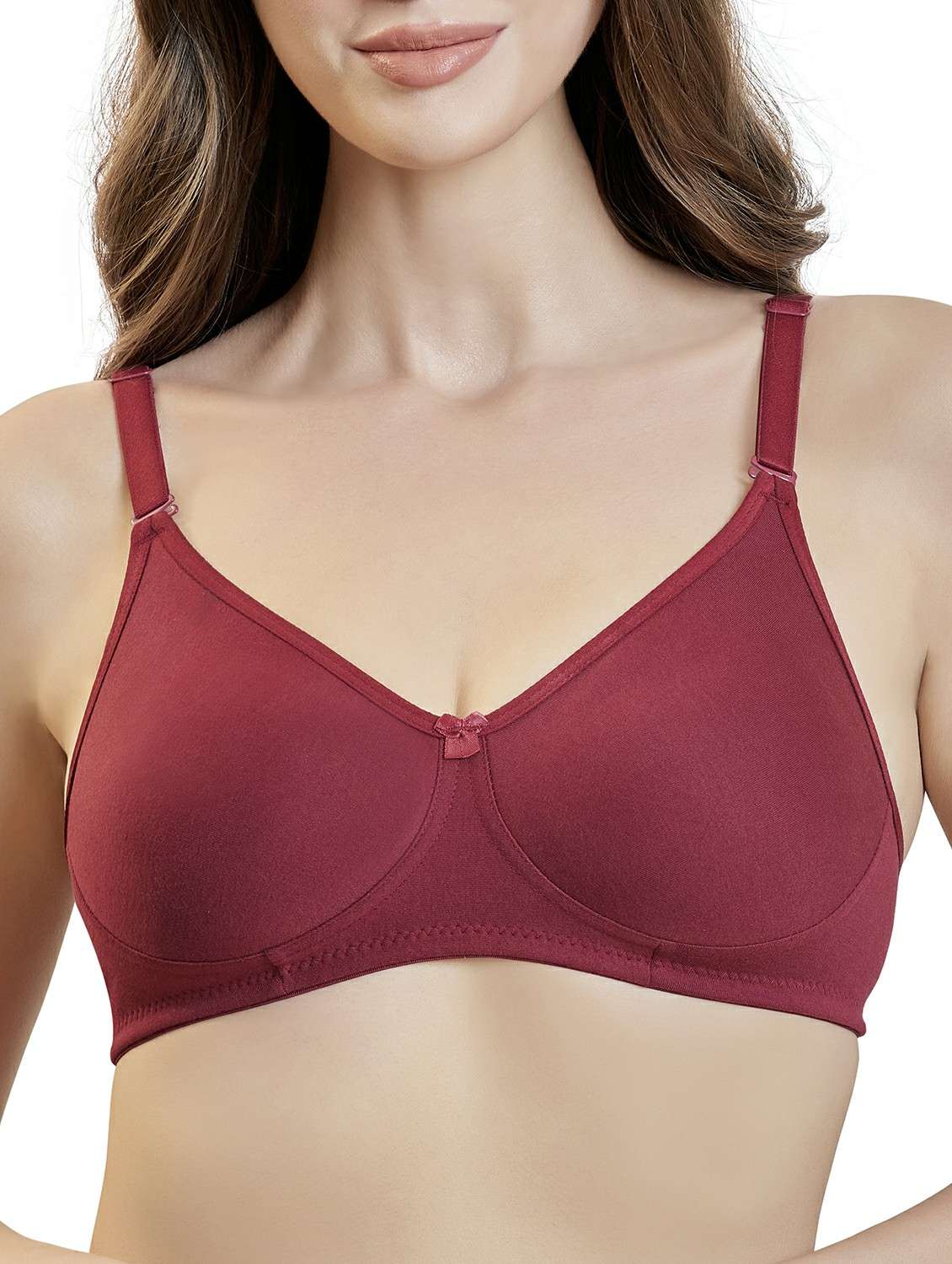women solid non wired t-shirt bra - 22447816 -  Standard Image - 1