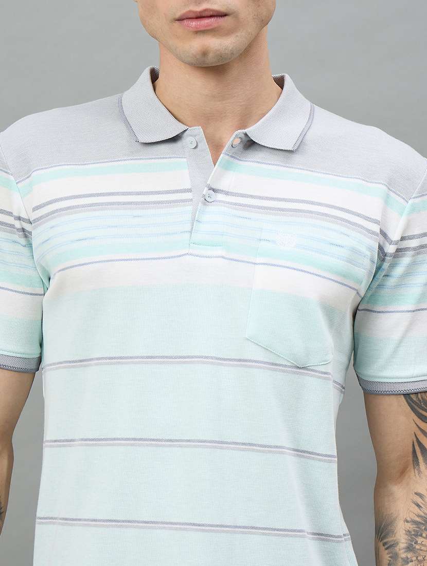 men multi colored cotton blend plain t-shirt - 22447933 -  Standard Image - 1