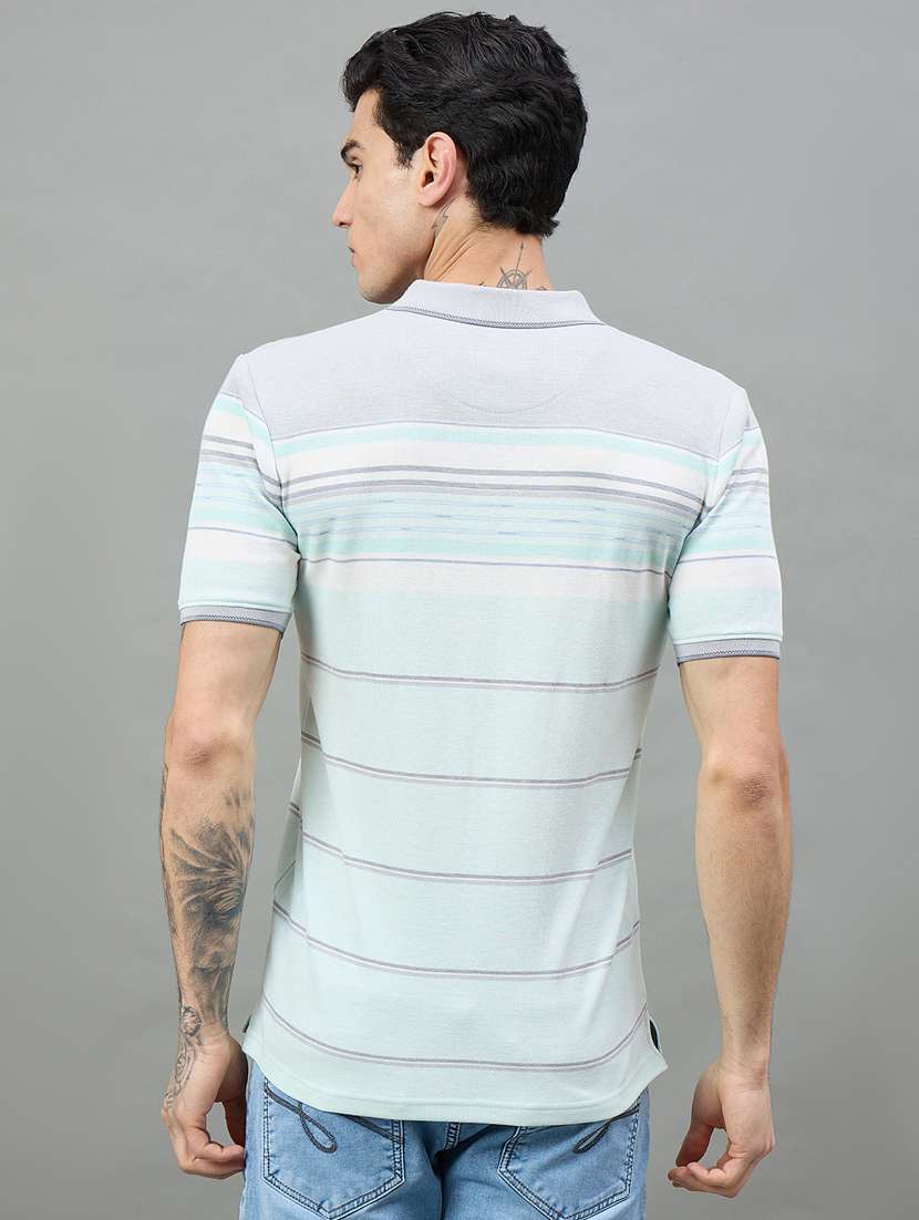 men multi colored cotton blend plain t-shirt - 22447933 -  Standard Image - 4