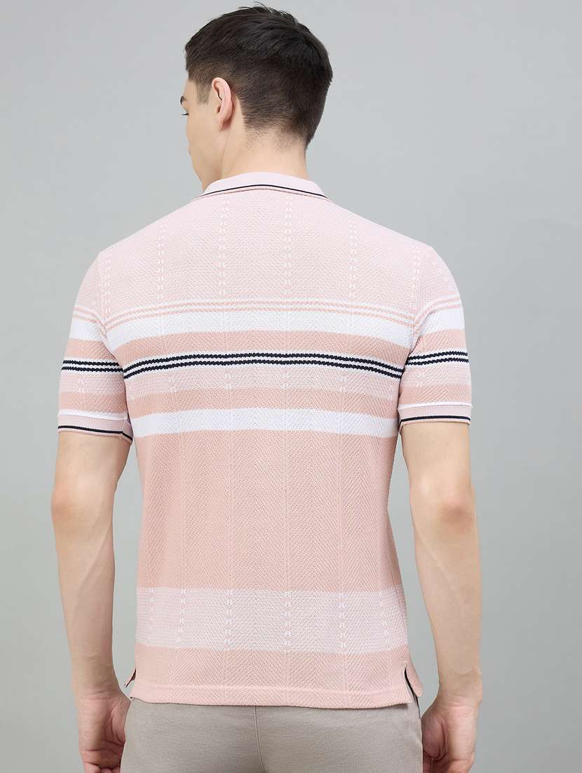 men striped short sleeve polo t-shirt - 22447952 -  Standard Image - 4