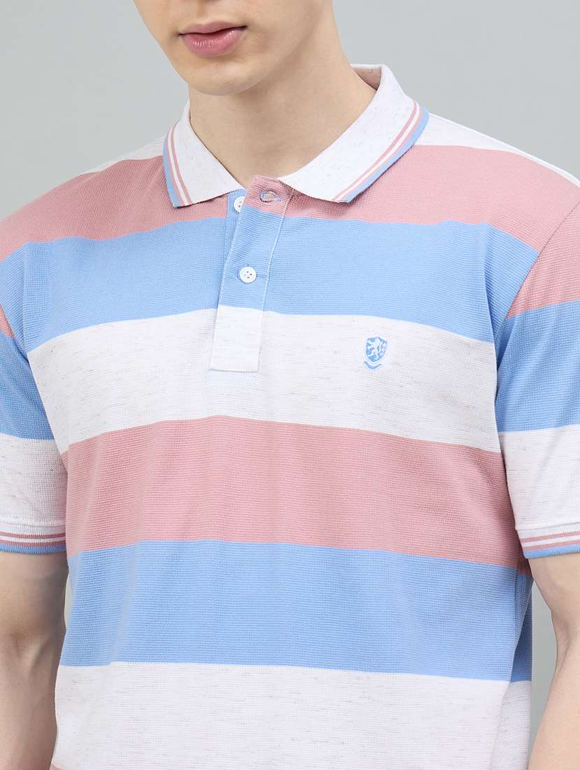 Pink Cotton Blend Plain Tshirt - 22447961 -  Standard Image - 1