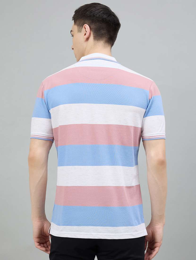 Pink Cotton Blend Plain Tshirt - 22447961 -  Standard Image - 4