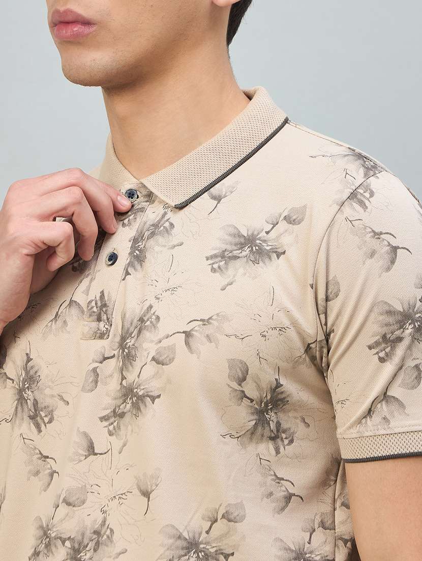 men multi colored cotton blend plain t-shirt - 22447979 -  Standard Image - 1