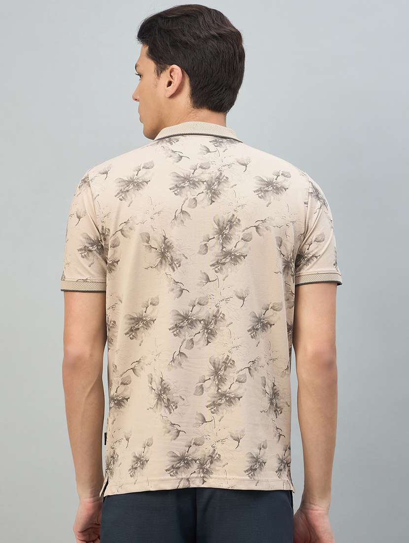 men multi colored cotton blend plain t-shirt - 22447979 -  Standard Image - 4